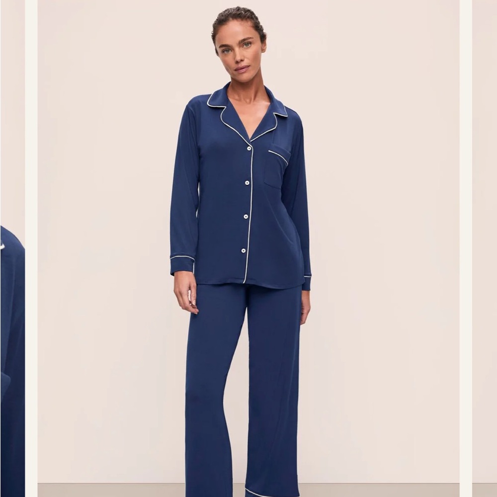 Eberjey Classic Blue Pajama Set